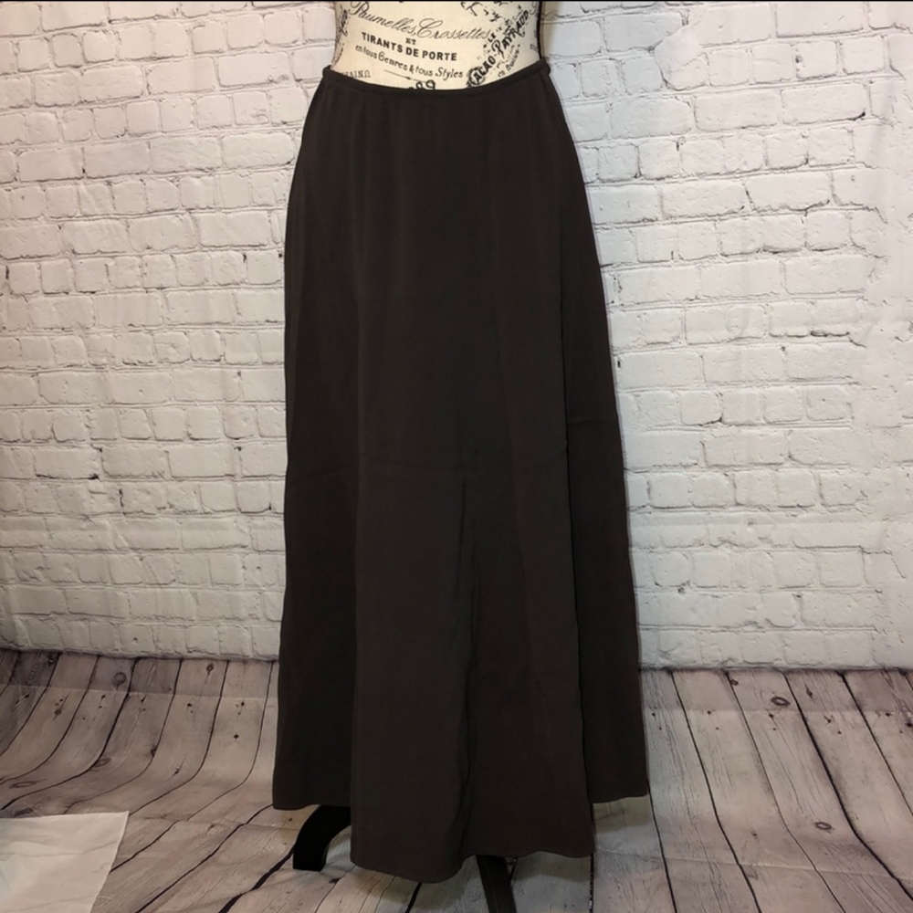Eileen Fisher silk maxi skirt size m